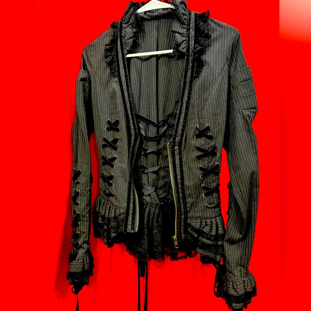 Corset goth jacket